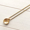Disk Top Gold Necklace