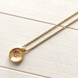 Disk Top Gold Necklace - NEWSED