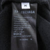 バレンシアガ DIY COLLEGE LOGO HOODIE ダメージ加工 パーカー ブラック M メンズ