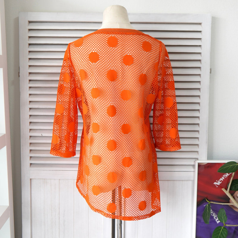 Dot Pattern Mesh Tops - NEWSED