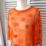 Dot Pattern Mesh Tops - NEWSED