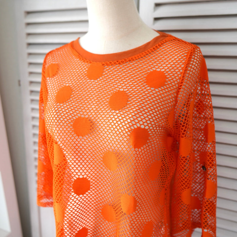 Dot Pattern Mesh Tops - NEWSED