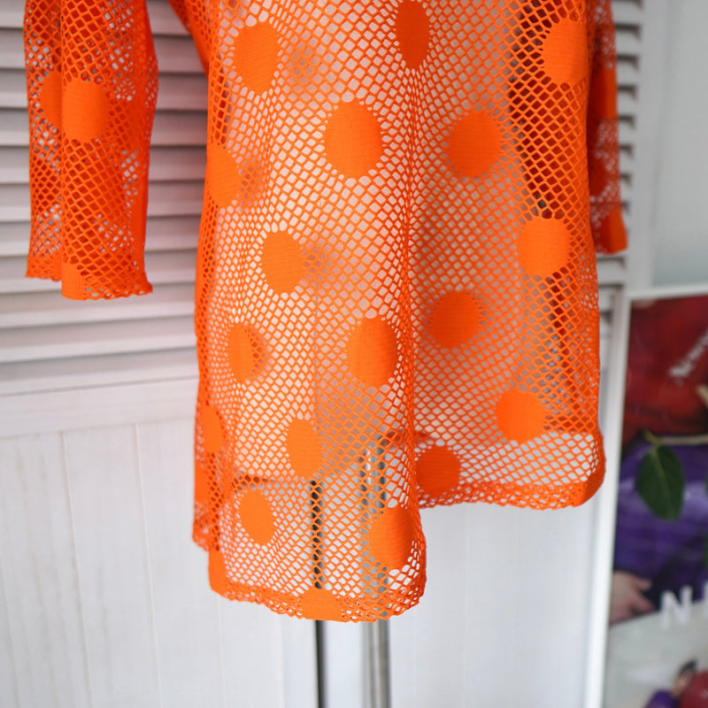 Dot Pattern Mesh Tops - NEWSED