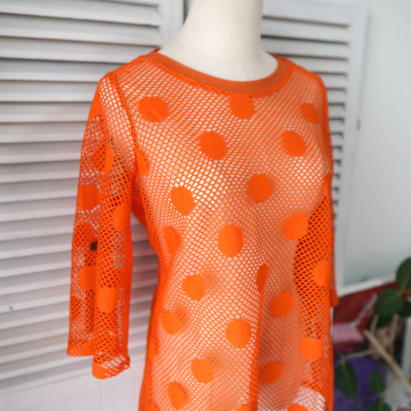 Dot Pattern Mesh Tops - NEWSED