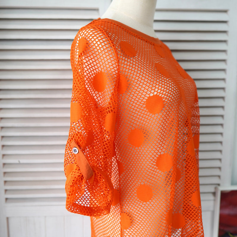 Dot Pattern Mesh Tops - NEWSED
