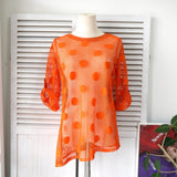 Dot Pattern Mesh Tops - NEWSED