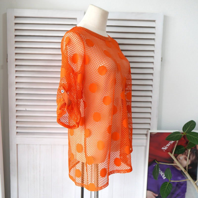 Dot Pattern Mesh Tops - NEWSED