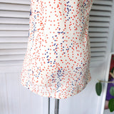 Dot Pattern Sleeve - less Tops - NEWSED