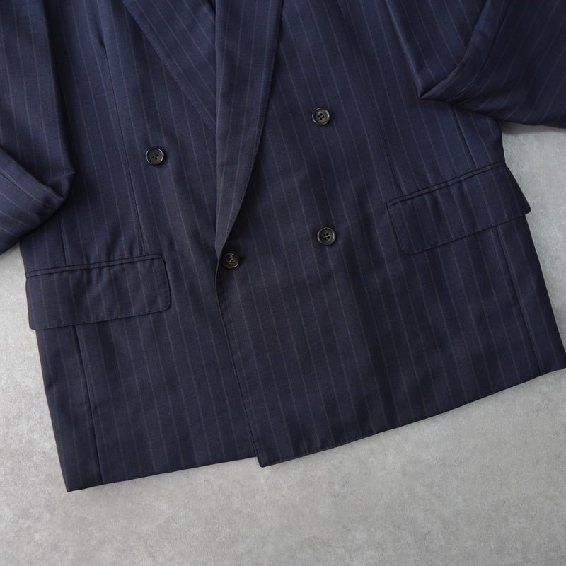 Double Breasted Stripe Suit - NEWSED