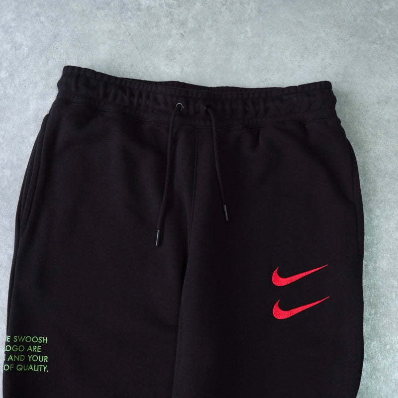 ナイキ DOUBLE SWOOSH ロゴ セットアップ スウェット スウェットパンツ ブラック - NEWSED