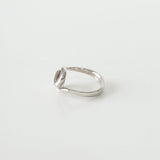 Double Tear Drop Silver Ring - NEWSED
