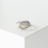 Double Tear Drop Silver Ring - NEWSED