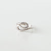 Double Tear Drop Silver Ring