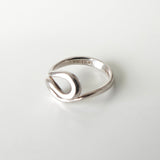 Double Tear Drop Silver Ring - NEWSED