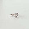 Double Tear Drop Silver Ring