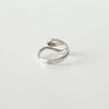 Double Tear Drop Silver Ring