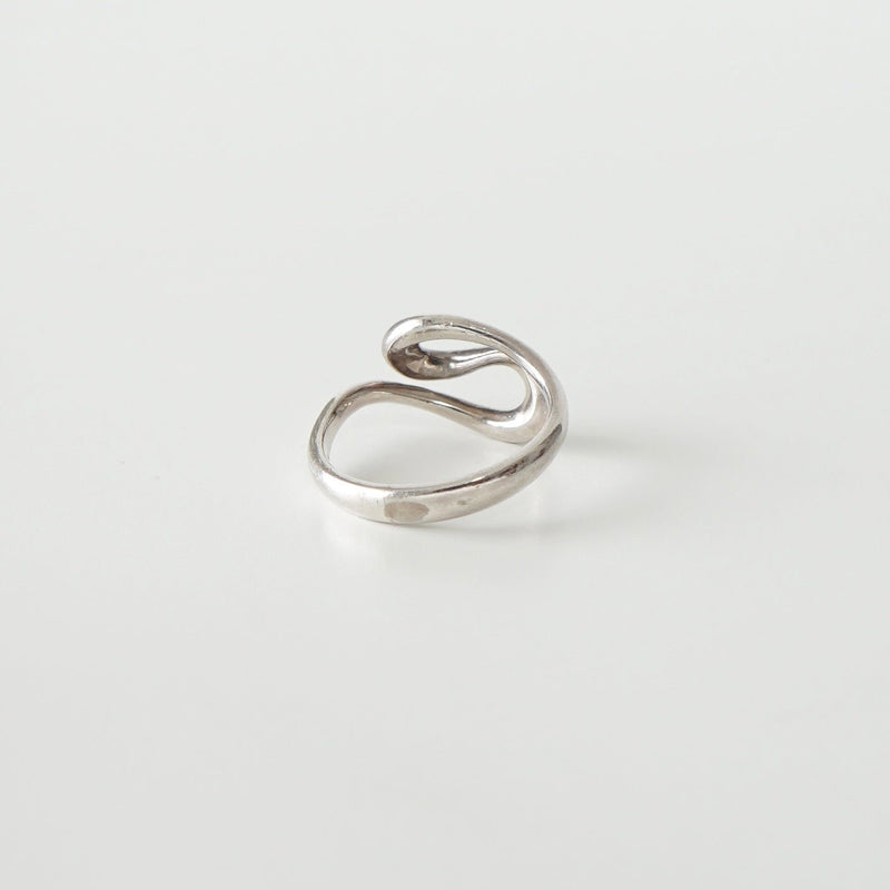Double Tear Drop Silver Ring - NEWSED