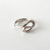 Double Tear Drop Silver Ring - NEWSED