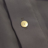 クルニ Dry Double Satin Pocket Shirt ダブルサテン生地 比翼仕立て 長袖シャツ 2 メンズ 未使用品 - NEWSED