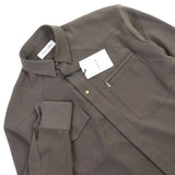 クルニ Dry Double Satin Pocket Shirt ダブルサテン生地 比翼仕立て 長袖シャツ 2 メンズ 未使用品 - NEWSED