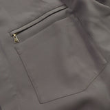 クルニ Dry Double Satin Pocket Shirt ダブルサテン生地 比翼仕立て 長袖シャツ 2 メンズ 未使用品 - NEWSED