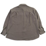 クルニ Dry Double Satin Pocket Shirt ダブルサテン生地 比翼仕立て 長袖シャツ 2 メンズ 未使用品 - NEWSED