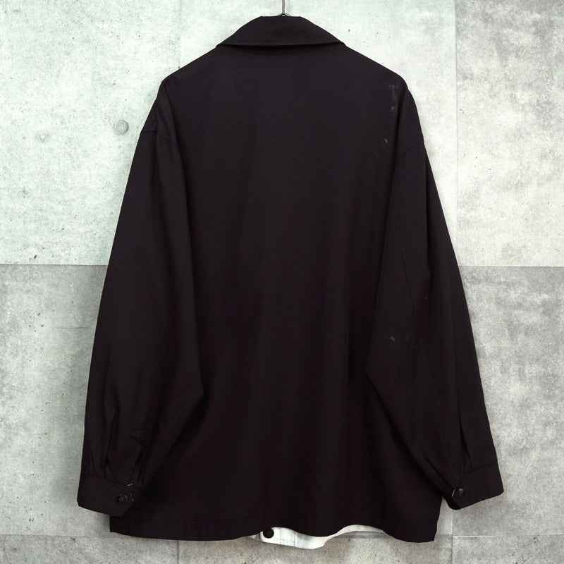 イヴサンローラン リバーシブル YSLロゴ ブルゾンホワイト / ブラック