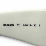 バレンシアガ DYNASTY RECTANGLE BBメタルロゴ サングラス ホワイト 51□18-130 レディース - NEWSED