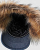 Earflap 5-Panel Dirty Indigo シュプリーム × トゥルーレリジョン ファー キャップ インディゴブルー