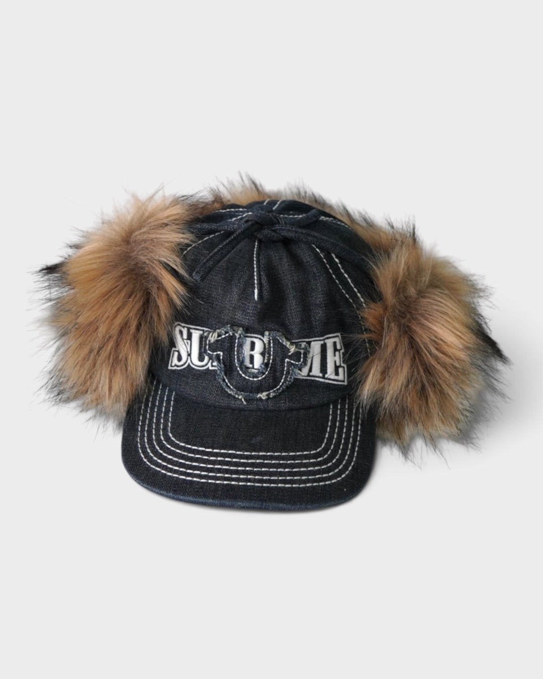 Earflap 5-Panel Dirty Indigo シュプリーム × トゥルーレリジョン ファー キャップ インディゴブルー - NEWSED
