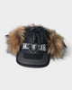 Earflap 5-Panel Dirty Indigo シュプリーム × トゥルーレリジョン ファー キャップ インディゴブルー