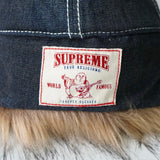 Earflap 5 - Panel Dirty Indigo シュプリーム × トゥルーレリジョン ファー キャップ インディゴブルー - NEWSED