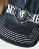 Earflap 5-Panel Dirty Indigo シュプリーム × トゥルーレリジョン ファー キャップ インディゴブルー