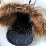 Earflap 5 - Panel Dirty Indigo シュプリーム × トゥルーレリジョン ファー キャップ インディゴブルー - NEWSED
