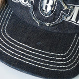 Earflap 5 - Panel Dirty Indigo シュプリーム × トゥルーレリジョン ファー キャップ インディゴブルー - NEWSED