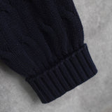 Emblem Logo Embroidery Cotton Sweater - NEWSED