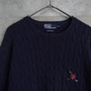 Emblem Logo Embroidery Cotton Sweater