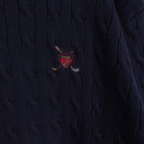 Emblem Logo Embroidery Cotton Sweater - NEWSED
