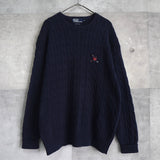 Emblem Logo Embroidery Cotton Sweater - NEWSED