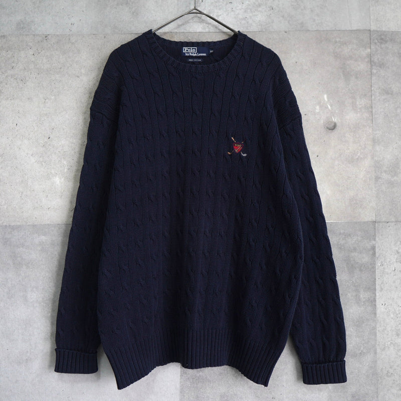 Emblem Logo Embroidery Cotton Sweater - NEWSED