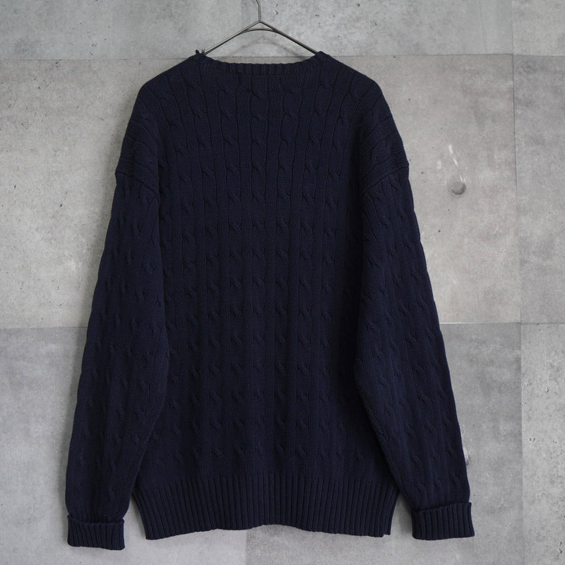 Emblem Logo Embroidery Cotton Sweater - NEWSED