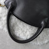 Embossing Logo Leather Hand Bag