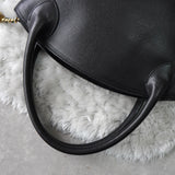Embossing Logo Leather Hand Bag - NEWSED