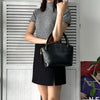 Embossing Logo Leather Hand Bag