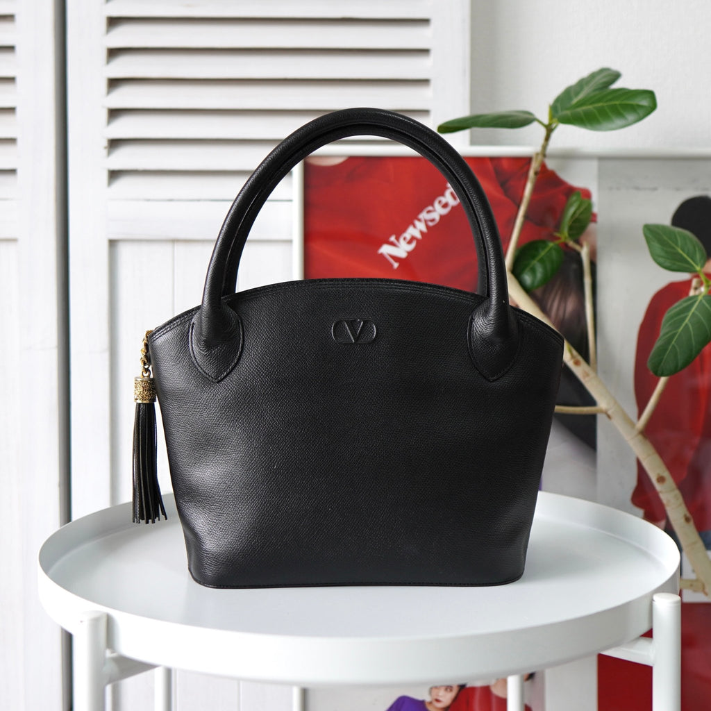 Embossing Logo Leather Hand Bag
