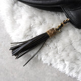 Embossing Logo Leather Hand Bag - NEWSED