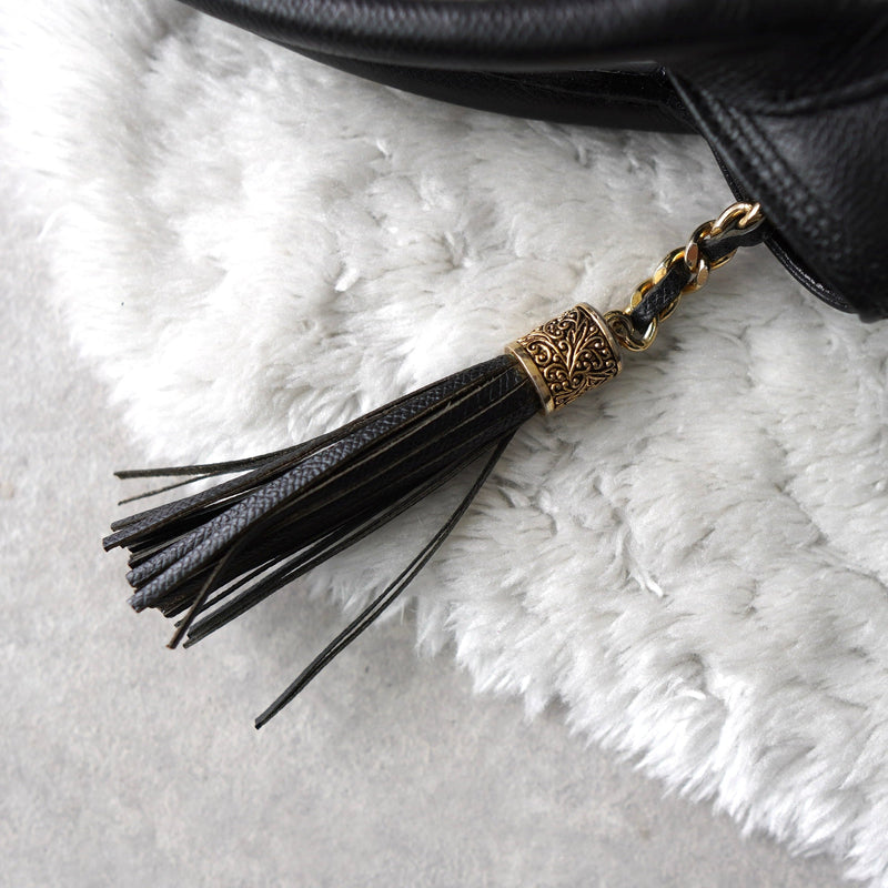 Embossing Logo Leather Hand Bag - NEWSED