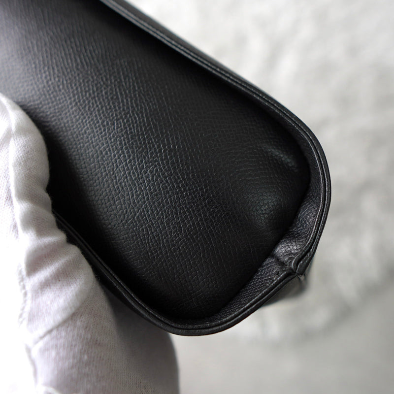Embossing Logo Leather Hand Bag - NEWSED