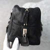 Embossing Logo Leather Mini Boston Bag