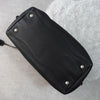Embossing Logo Leather Mini Boston Bag